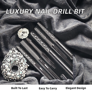 Fraise à ongles professionnelle de luxe en acier tungstène avec logo personnalisé, fraise à cuticules en carbure, lime électrique pour manucure, outil de fraisage - Product Image 2