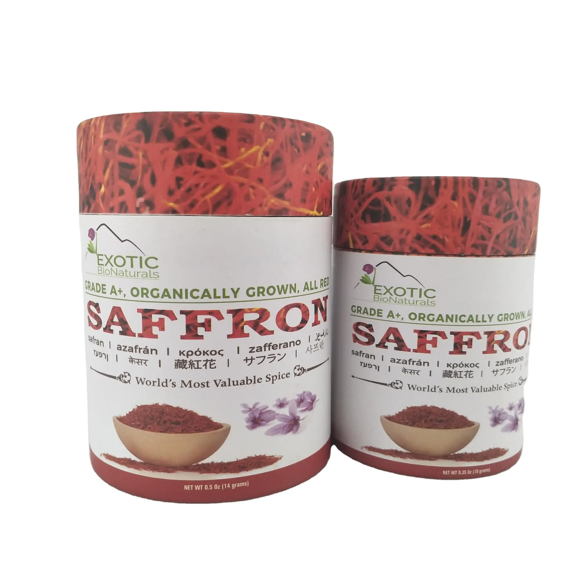 Qualité alimentaire papier boîtes d'emballage pour safran thé