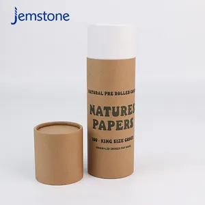 Fábrica física al por mayor caja cilíndrica de cartón impresa personalizada embalaje de tubo de papel