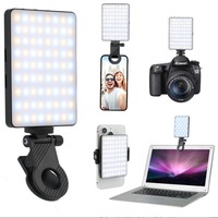 Lampe Annulaire LED Portable avec 3 Niveaux de Luminosité, Mini, Rechargeable, pour Selfie, Téléphone, Streaming en Direct, Éclairage d'Appoint Flexible
