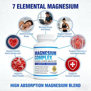 <span class=keywords><strong>C</strong></span>ápsulas de Zinc (Citrato), Calcio (Treonato), <span class=keywords><strong>Vitamina</strong></span> D3 <span class=keywords><strong>y</strong></span> Citrato de <span class=keywords><strong>Magnesio</strong></span> para Apoyar la Salud Cerebral, Ósea e Inmunitaria OEM - Product Image 2