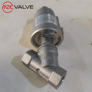 Dupla Ação Aço Inoxidável DN15 1/2 Polegada Pneumático Ar Água Vapor Controle Ângulo Válvula De Assento - Product Image 6