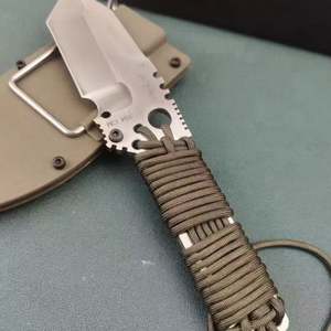 Cuchillo Táctico Personalizable de Alta Calidad, Acero Inoxidable, Fijo, Industrial, para Exteriores, con Funda de Nylon y Plástico, DIY, OEM, Resistente - Product Image 3