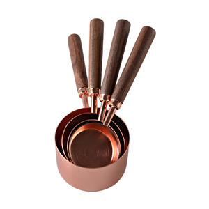 Vente en gros usine, articles en stock, tasses et cuillères doseuses en acier inoxydable pour la pâtisserie, cuillère doseuse avec échelle graduée - Product Image 4