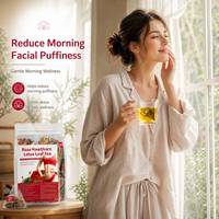 Tisane Minceur aux Herbes Mélangées Rose, Aubépine et Feuille de Lotus – 8 Herbes pour le Soutien Digestif, Sans Caféine, Sachet de Thé Santé, OEM Privé