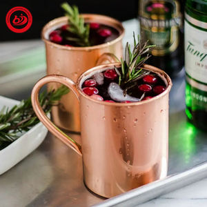 Tazza <span class=keywords><strong>Moscow</strong></span> Mule in Acciaio Inox con Incisione Personalizzata, Finitura Martellata, Manico in Rame per Birra - Product Image 6