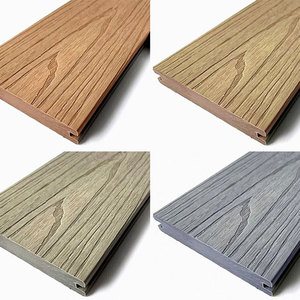 Tarima de Madera Plástica para Exteriores Moderna, Anticorrosiva, Impermeable, Sólida, Coextruida, con Sistema de Cierre Doble, Solución Total para Jardín y <span class=keywords><strong>Terraza</strong></span> - Product Image 1