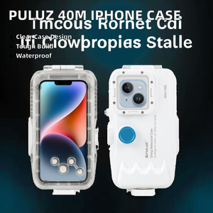 Custodia Impermeabile Bianca per Fotocamera Subacquea con Cordino, Cover in PC per Immersioni, Accessori per Telefoni Cellulari iPhone - Product Image 2