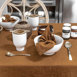 Style nordique haut <span class=keywords><strong>de</strong></span> gamme dîner <span class=keywords><strong>serviette</strong></span> 100% français lin tissu <span class=keywords><strong>serviette</strong></span> Place solide tapis pierre lavé lin tissu <span class=keywords><strong>serviette</strong></span> en gros - Product Image 4