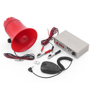 ระบบเสียงเตือนภัยในรถยนต์ 12V 130dB ปรับแต่งได้ พร้อมไซเรน ลำโพง แอมพลิฟายเออร์ ไมโครโฟน ระบบอ่านการ์ด และเครื่องเล่น MP3 - Product Image 5