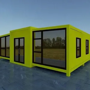 Hochwertige Container haus Stahl konstruktion 2 Schlafzimmer bewegliche erweiterbare Häuser 20/40ft China Lieferant zum Verkauf Fertighaus