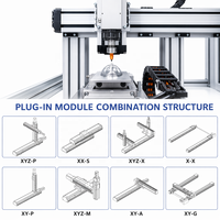 Table coulissante à double rail de haute précision avec chaîne porte-câbles pour automatisation industrielle de palettiseur CNC