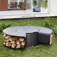 CRUISE bois/gaz/atomisation/électronique/alcool poêle noyau personnalisé BBQ chauffage extérieur 1500mm moderne autoportant table de foyer
