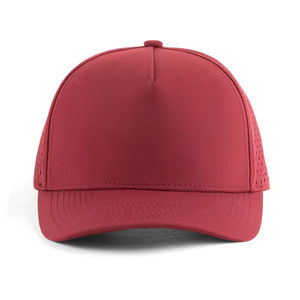 Wholesale Quick Dry Sporty Style Golf Cap Hole Perforated Mesh Custom Baseball Cap PVC Patch Printing Embroidery <b>Hat</b> - Product Image 4