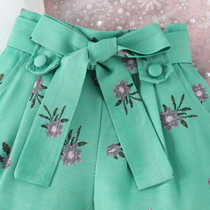 0-4T Sets for <strong>Girls</strong> <strong>Ruffled</strong> Sleeveless Summer <strong>Girls</strong> Clothing Set Solid Pit Strip Vest Floral Print <strong>Shorts</strong> Toddler Kids Clothes - Product Image 6