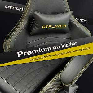 Fabrication de cuir vente en gros <span class=keywords><strong>pas</strong></span> <span class=keywords><strong>cher</strong></span> <span class=keywords><strong>chaise</strong></span> d'ordinateur ergonomique de luxe <span class=keywords><strong>Gamer</strong></span> Gtplayers <span class=keywords><strong>chaise</strong></span> de jeu avec haut-parleur et repose-pieds - Product Image 5