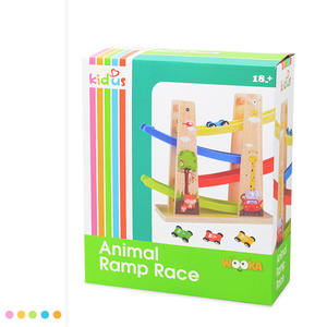 Unisex Educational Mini <strong>Wood</strong> <strong>Car</strong> Model Customizable Logo Parking <strong>Garage</strong> <strong>Toys</strong> for Preschool Kids Level Play Competition Game - Product Image 5