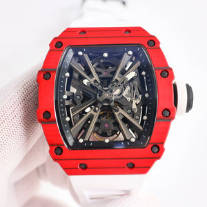 Montre automatique en fibre de carbone RM 311 avec alarme - Montre sport élégante et cool unisexe au design audacieux, confortable à porter toute la journée - Product Image 1