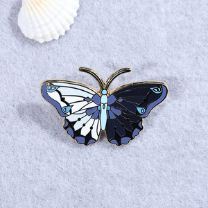 الشركة المصنعة في الصين هدايا ترويجية مخصصة دبوس طية صدر السترة الفراشات دبابيس المينا الصلبة دبابيس المينا المخصصة - Product Image 3