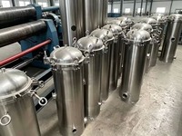 Boîtier de filtre à eau à cartouche de précision en acier inoxydable 304 ou 316L, 1m ~ 100m, réservoir sous pression 0,6-1,6 MPa, garantie 1 an