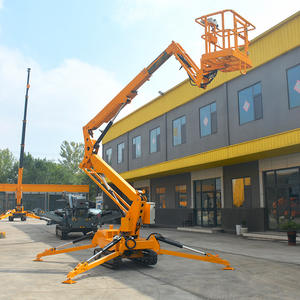 Plateforme de travail aérienne autopropulsée à bras courbé rotatif à 360° de style araignée hydraulique personnalisée pour espaces étroits - Product Image 4