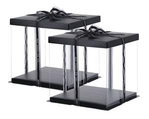 Gran oferta, materiales reciclados, caja de embalaje de flores rígida ecológica portátil transparente, elegante ramo de regalo para el Día de San Valentín - Product Image 1