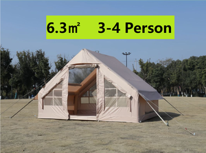 Carpa Inflable para Acampar al Aire Libre con Tela Oxford Reforzada, Portátil, Impermeable, de Montaje Automático, con Columnas de Aire, para 4 Personas - Product Image 2