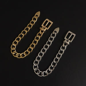 Tobillera de aleación de zinc estilo punk con hebilla de bloqueo, diseño geométrico para mujer, joyería de moda, accesorio de playa de verano - Product Image 4