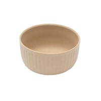 Bol en silicone à rayures pour bébé Vaisselle d'entraînement pour enfants, souple, pliable et antidérapante, personnalisé