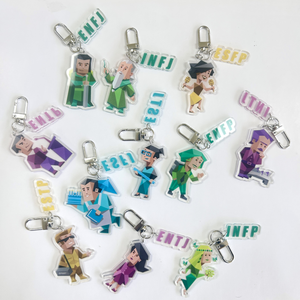 KPOP MBTI 16 personalità figura acrilico portachiavi <span class=keywords><strong>ENFP</strong></span> INFJ ESTP INTP in stile portachiavi portachiavi borsa Charm ventagli collezioni - Product Image 1