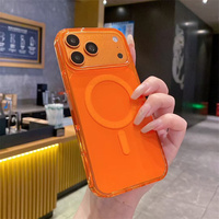 Funda de Acrílico Antigolpes para iPhone 17 18 16 15 14 13 12 11 Pro Max S26 Ultra A17 A06, Carga Inalámbrica Magnética, Cubierta Trasera
