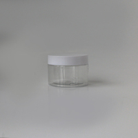 Pot vide en plastique PET de crème cosmétique avec couvercle pour animaux de compagnie Vente en gros Différentes capacités différentes 50ml 80ml 100ml 120ml 150ml 200ml 250ml