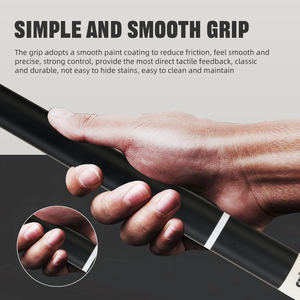 Taco de billar profesional <span class=keywords><strong>CRICAL</strong></span> de fibra de carbono, ultra suave, con corte profesional, baja deflexión, eje de arce y aleación de aluminio de alta calidad. - Product Image 5