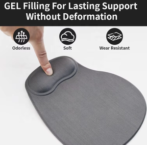 Gray Custom <b>Mouse</b> Pad Lightweighting Wrist Rest Small Promotion Memory Foam <b>Mouse</b> Pad Ergonomic Non-Slip Base <b>for</b> Office Home - Product Image 2