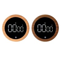 Minuteur numérique électronique rotatif multifonctionnel en ABS avec affichage LED, piles AAA, temps de cuisson max. 90 min pour la cuisine