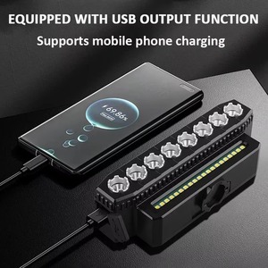 Luz de bicicleta LED con carga USB faro MTB bicicleta de carretera lámpara delantera a prueba de lluvia brillante luz de conducción nocturna <span class=keywords><strong>linterna</strong></span> de advertencia de bicicleta - Product Image 6