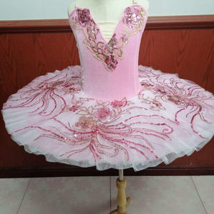 Tutú de Ballet Profesional para Niñas, Disfraz de Ballet del Lago de los Cisnes <span class=keywords><strong>Blanco</strong></span>, Falda Tutú de Bailarina para Niñas - Product Image 3