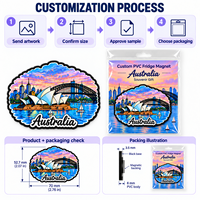 Aimant de réfrigérateur de la Sydney Harbour Bridge, Australie, en PVC souple, aimant en caoutchouc personnalisé, aimant de réfrigérateur pour souvenirs