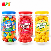 Bonbons 3D Planet aux saveurs mélangées, gelée de pastèque fruitée avec cœur de chewing-gum, en vrac/en bouteille/emballés en boîtes/sachets