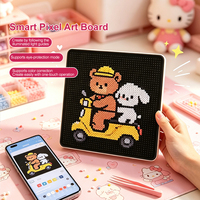 Tablero de Posicionamiento Inteligente LED para Cuentas Fusibles, Controlado por Aplicación, para Cuentas Perler de 2.6mm, Kit de Manualidades Portátil para Adultos y Adolescentes