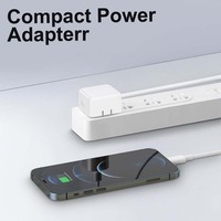 Chargeur USB-C PD 40W avec prise US, adaptateur mural rapide 60W max, chargeur de voyage super rapide AVS DPS Type C pour iPhone 17 Air/17 Pro Max