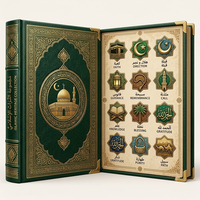 Épingles Métalliques Personnalisées, Articles de Collection, Produits Islamiques Dorés Antique, Coffret Cadeau Haut de Gamme, Lots Multiples, Vente en Gros de Badges