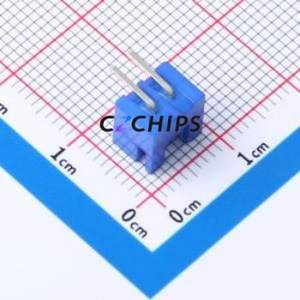 HC-XH-2AW-L Wire-to-Board Pin Header Bent Lead Through Hole,P=2.5mm Connector 1x2P 2.5mm Right Angle Insert XH - Product Image 2