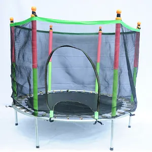 Tempat Tidur Lompat Trampolin Anak, Senam Dalam Ruangan Luar Ruangan Latihan Kebugaran Taman Trampolin Mini Jaring