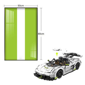 Vitrina para Autos Deportivos para Bloques de Construcción - Caja Transparente de Acrílico a Prueba de Polvo, Gabinete de Colección de Modelos de Carreras Montable en la Pared - Product Image 2