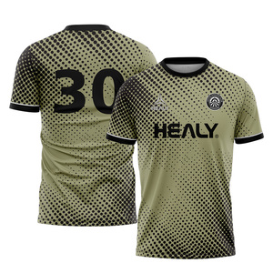 Maillot de football rétro personnalisé, respirant, 100% polyester, manches courtes, uniforme de football d'été pour hommes - Product Image 3