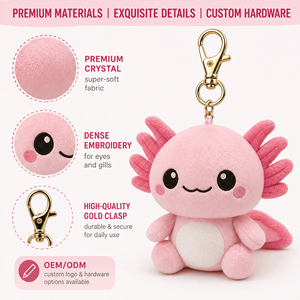 Peluche Personalizzato Serie Sogni d'Acquario Axolotl, Portachiavi, Blind Box, Vendita all'Ingrosso, OEM ODM, Fornitura Diretta dalla Fabbrica, Regalo - Product Image 4