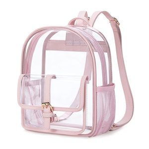 Sac à dos transparent personnalisé avec logo, sac à dos imperméable en PVC, sac à dos multi-compartiments transparent pour l'extérieur - Product Image 1