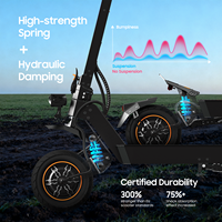 Trottinette électrique 48V 18.2Ah E5 Pro pliable, autonomie 40-60km, 150kg, moteur brushless 1500W, contrôle par application GPS, haute vitesse