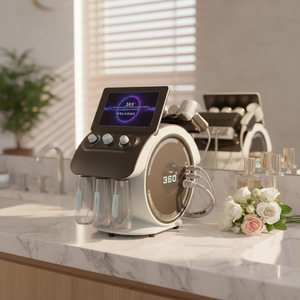 Taibo 6 en 1 HydraDermabrasion, appareil de nettoyage du visage, éliminateur de points noirs à l'oxygène, exfoliant pour la peau, soin anti-âge naturel, <span class=keywords><strong>prix</strong></span> - Product Image 1